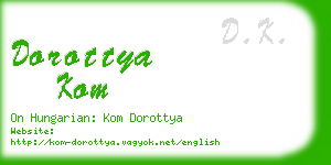 dorottya kom business card